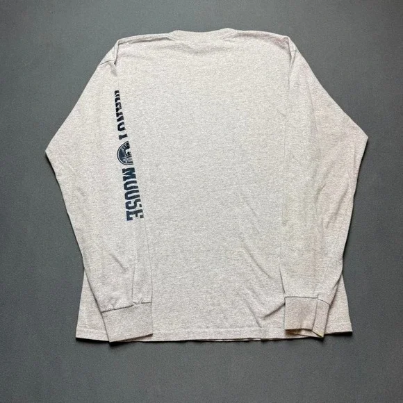 Mangy Moose Jackson Hole Wyoming Long Sleeve Graphic Shirt Gray Size L - Picture 5 of 6